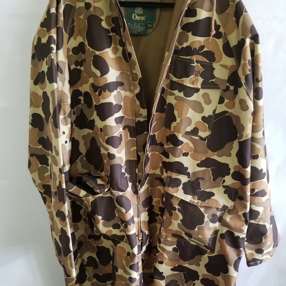 Orvis Active Sports Hooded Camo w Gloves SIZE XL